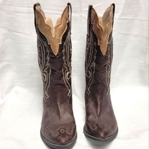 Coconuts boots brown and tan size 8M